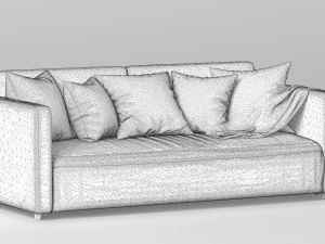 soft sofa 3D Model