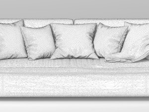 soft sofa 3D Model