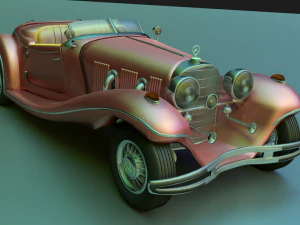 model of mercedes roadster 1936 3D Model