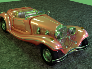 model of mercedes roadster 1936 3D 模型