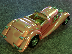 model of mercedes roadster 1936 3D 模型
