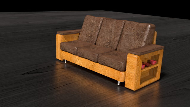 sofa 3D 模型 .c4d .max .obj .3ds .fbx .stl .blend 