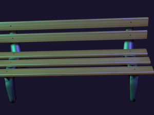 bench Modèle 3D