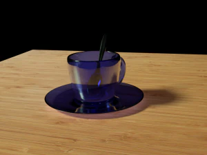 set da t&egrave; Modello 3D