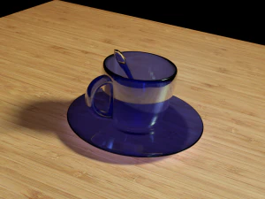 set da t&egrave; Modello 3D