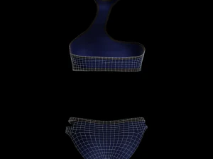 cyberpunk - asym underwear clothing 3D Model