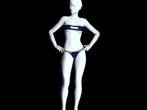 cyberpunk - bikini underwear clothing Modello 3D