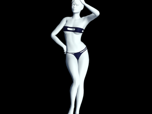 cyberpunk - bikini underwear clothing Modello 3D