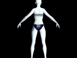 cyberpunk - bikini underwear clothing Modello 3D