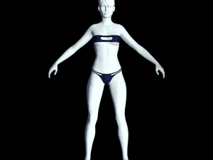 cyberpunk - bikini underwear clothing Modello 3D