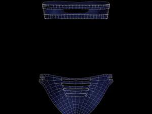 cyberpunk - bikini underwear clothing Modello 3D