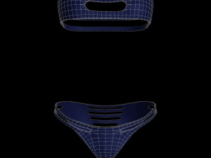 cyberpunk - bikini underwear clothing Modello 3D
