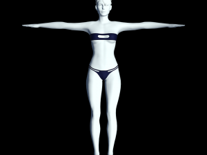 cyberpunk - bikini underwear clothing Modello 3D
