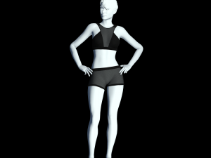 cyberpunk - mesh activewear clothing 3D Model