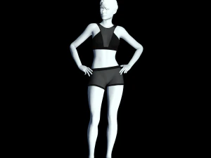 cyberpunk - mesh activewear clothing 3D Model