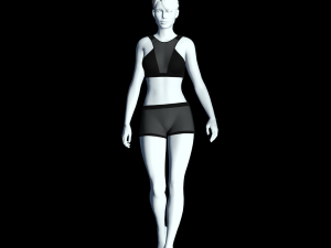 cyberpunk - mesh activewear clothing 3D Model