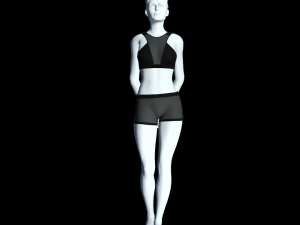 cyberpunk - mesh activewear clothing 3D Model