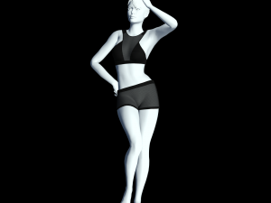 cyberpunk - mesh activewear clothing 3D Model