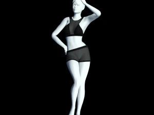 cyberpunk - mesh activewear clothing 3D Model