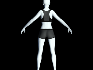 cyberpunk - mesh activewear clothing 3D Model