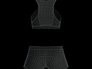 cyberpunk - mesh activewear clothing 3D Model