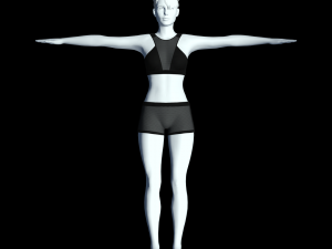 cyberpunk - mesh activewear clothing 3D Model
