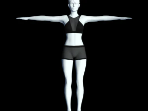 cyberpunk - mesh activewear clothing 3D Model