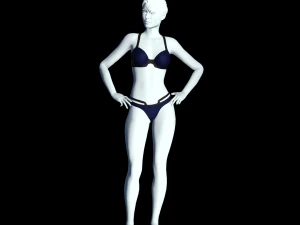 cyberpunk - valeria underwear clothing 3D Model