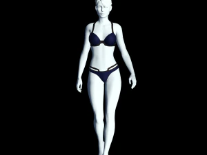 cyberpunk - valeria underwear clothing 3D Model