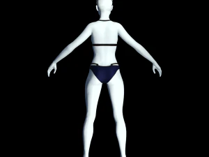 cyberpunk - valeria underwear clothing 3D Model