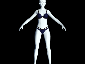 cyberpunk - valeria underwear clothing 3D 模型