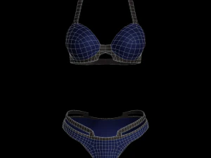 cyberpunk - valeria underwear clothing 3D Model