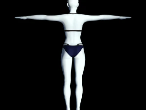 cyberpunk - valeria underwear clothing 3D Model