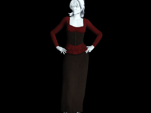 fantasy tavern wench 01 - fantasy clothing 3D Модель