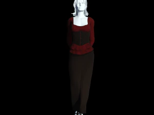 fantasy tavern wench 01 - fantasy clothing 3D Model