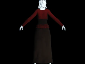 fantasy tavern wench 01 - fantasy clothing 3D Model