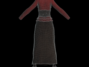 fantasy tavern wench 01 - fantasy clothing 3D Модель