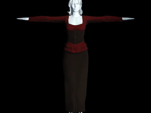 fantasy tavern wench 01 - fantasy clothing 3D Model