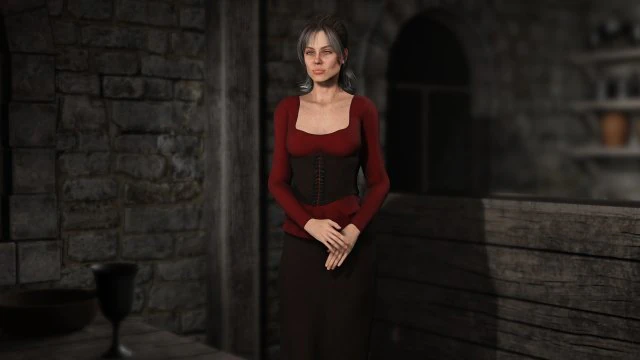 fantasy tavern wench 01 - fantasy clothing 3D Model .c4d .max .obj .3ds .fbx .stl .blend 