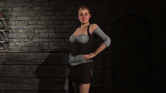 fantasy tavern wench 02 - fantasy clothing Model 3D .c4d .max .obj .3ds .fbx .stl .blend 