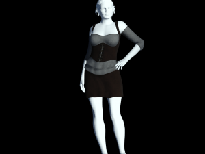fantasy tavern wench 02 - fantasy clothing Model 3D