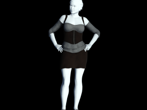 fantasy tavern wench 02 - fantasy clothing Model 3D