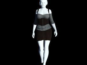 fantasy tavern wench 02 - fantasy clothing Model 3D