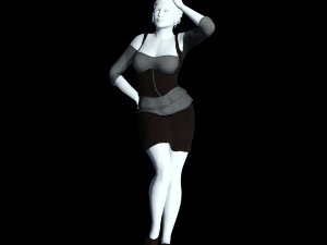 fantasy tavern wench 02 - fantasy clothing Model 3D