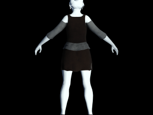 fantasy tavern wench 02 - fantasy clothing Model 3D
