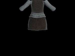 fantasy tavern wench 02 - fantasy clothing Model 3D