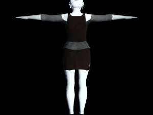 fantasy tavern wench 02 - fantasy clothing Model 3D