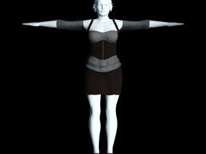 fantasy tavern wench 02 - fantasy clothing Model 3D