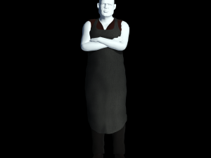fantasy tavern butcher basic - fantasy clothing 3D 모델
