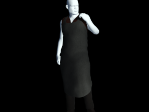 fantasy tavern butcher basic - fantasy clothing 3D 모델